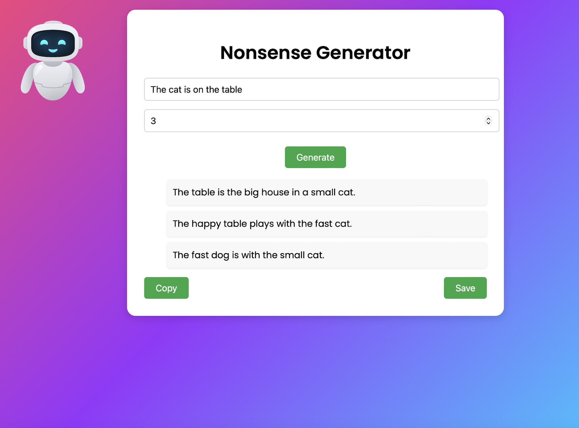 Generatore NONSENSE - Doc